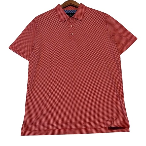 Robert Graham modern Americana Plaid‎ Polo Shirt Men's L Coastal Golf Preppy - Picture 1 of 7